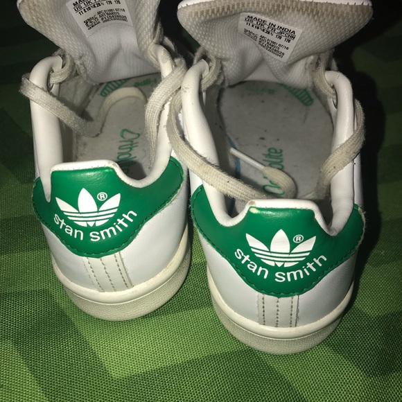 ADIDAS STAN SMITHS LEATHER LACE-UPS - Picture 4 of 8